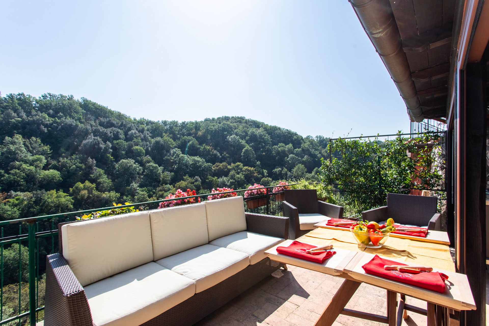 Landscape from a terrace in Mazzano