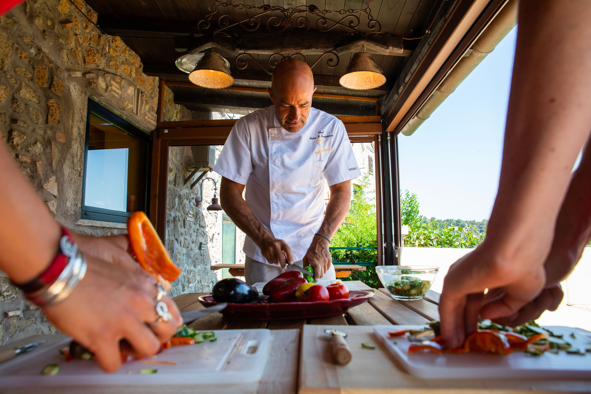Kitchen class at Mazzano